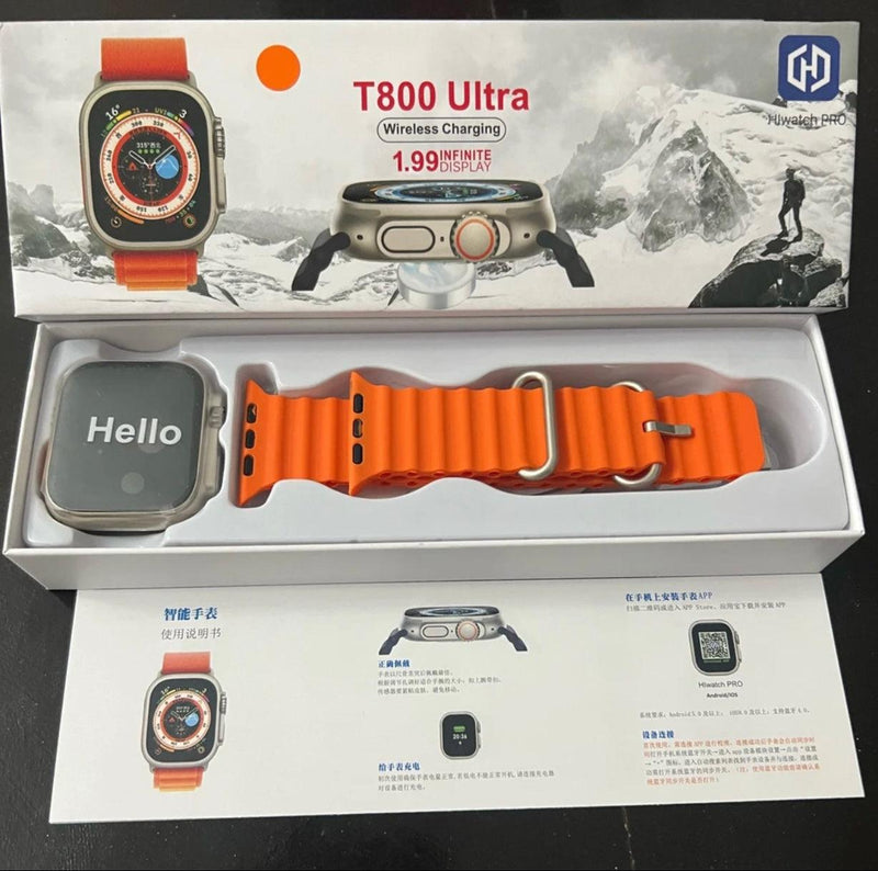 Relógio inteligente c800 ultra Polegada masculino feminino bluetooth chamada esporte fitness smartwatch para apple android telefone - Espaço Vip