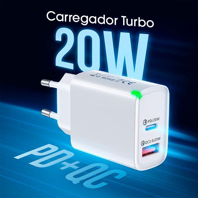 Tomada de Carregamento Rápido 20W - Espaço Vip