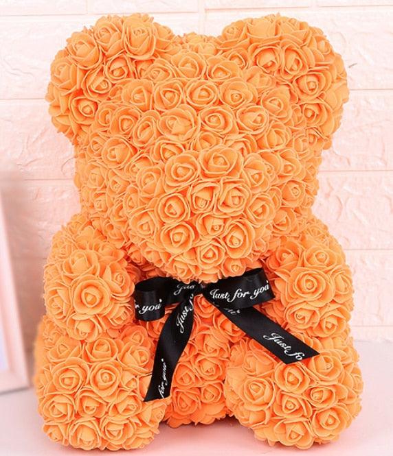 Urso de rosas I PROMOÇÃO DIA DOS NAMORADOS I 25cm - Espaço Vip